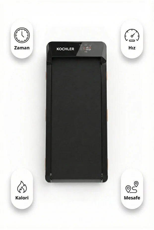 Premium Eğim Ayarlı Yürüyüş ve Koşu Bandı - 1.5 HP, LCD Gösterge, 110 kg Kapasite